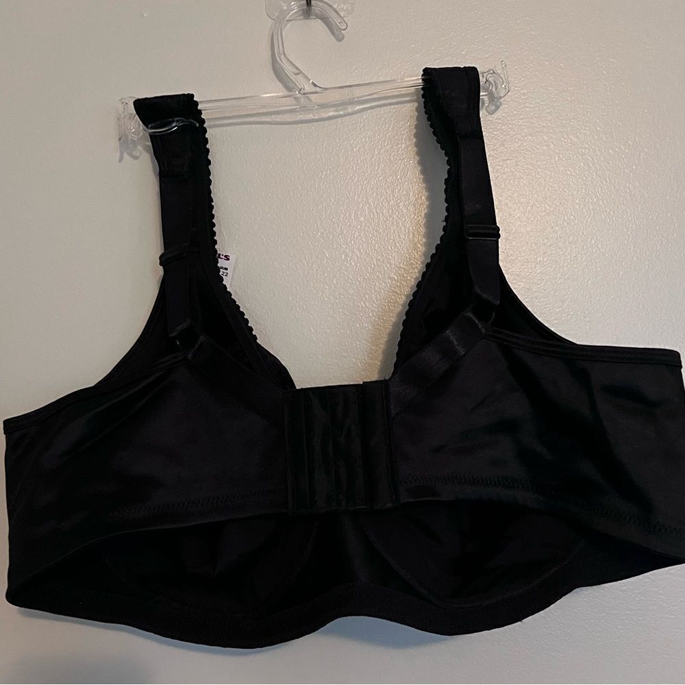 Playtex bra in black with floral print - Picture 3 of 3